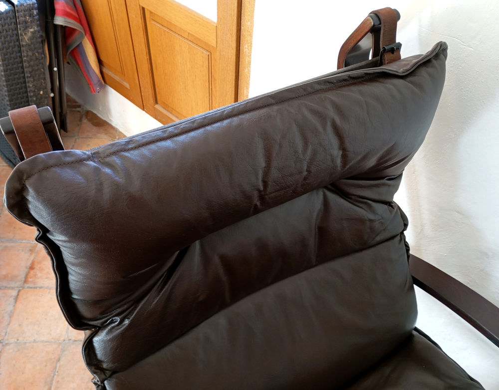 Fauteuil en cuir SCANDINAVE 1950 INGMAR RELLING Meubles