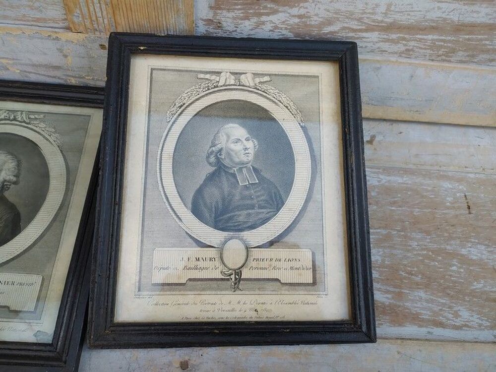 Gravures XVIIIe D&eacute;put&eacute;s D&eacute;meunier et Maury Prieur de Lions 