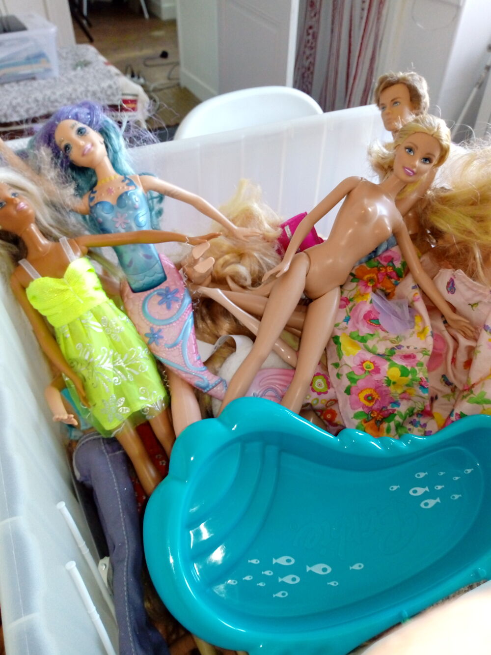 Lot de Barbie et ken + accessoires + voiture Jeux / jouets