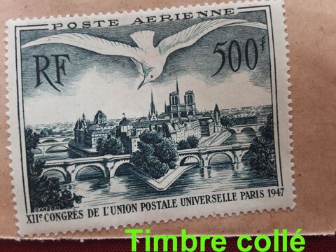 TIMBRE xII congrs de l'union postale universelle PARIS 194 10 Pontoise (95)