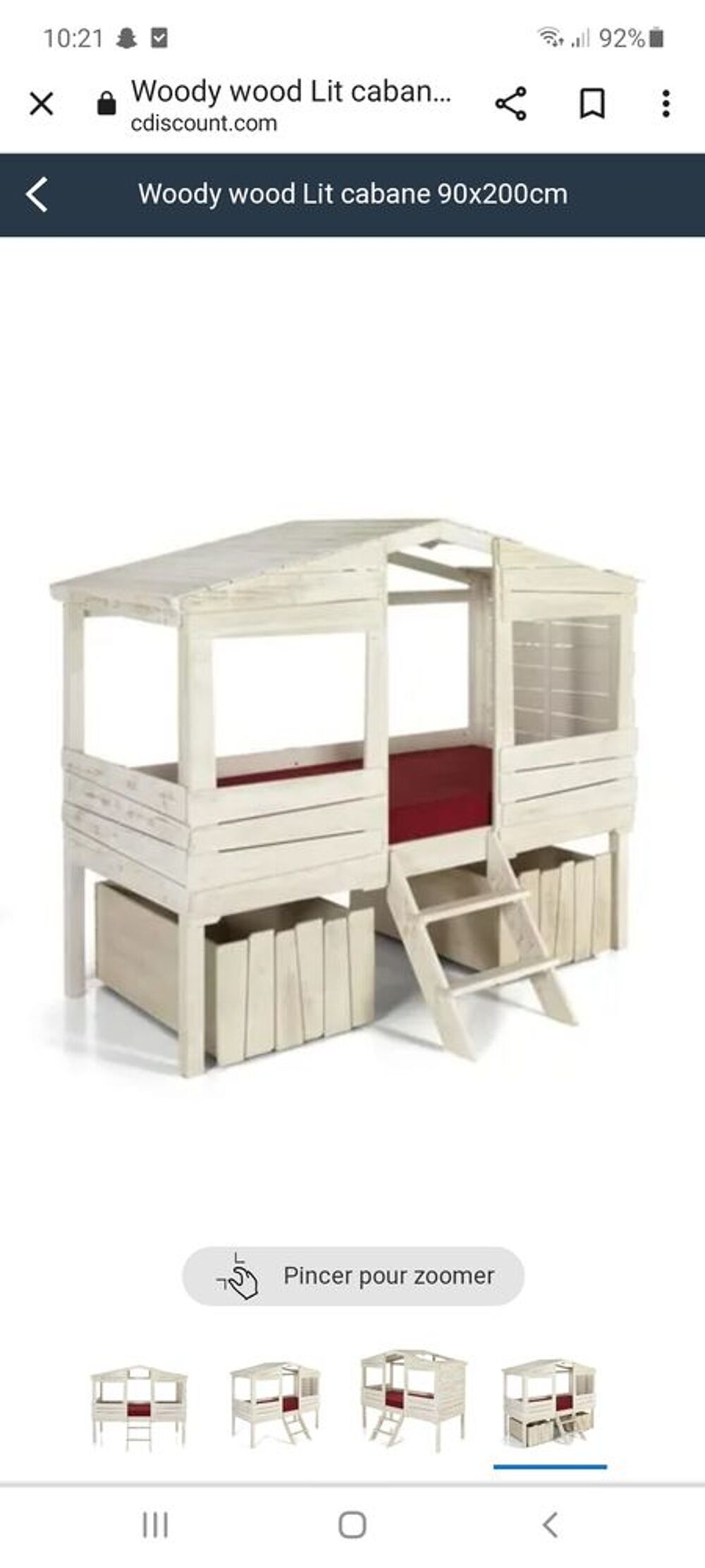 Lit cabane Alinea avec rangements Meubles