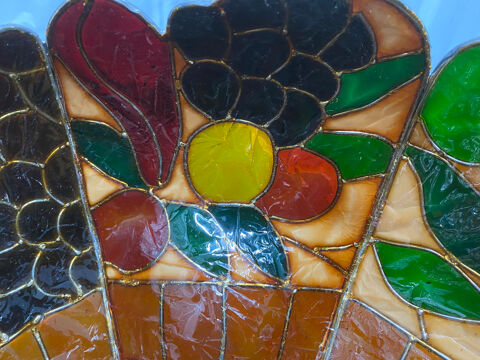 Suspension en verre teint� de style  Tiffany ?  70 Mandelieu-la-Napoule (06)