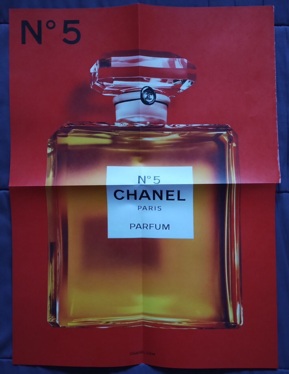 Affiche du Parfum Chanel N&deg;5 recto/verso 