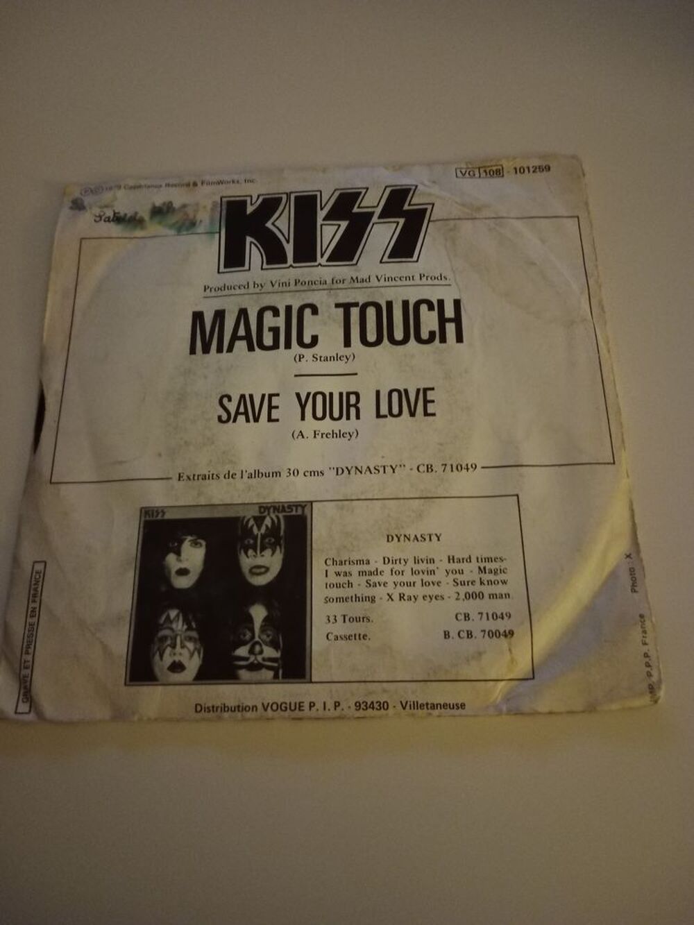45 Tours KISS Magic Touch CD et vinyles