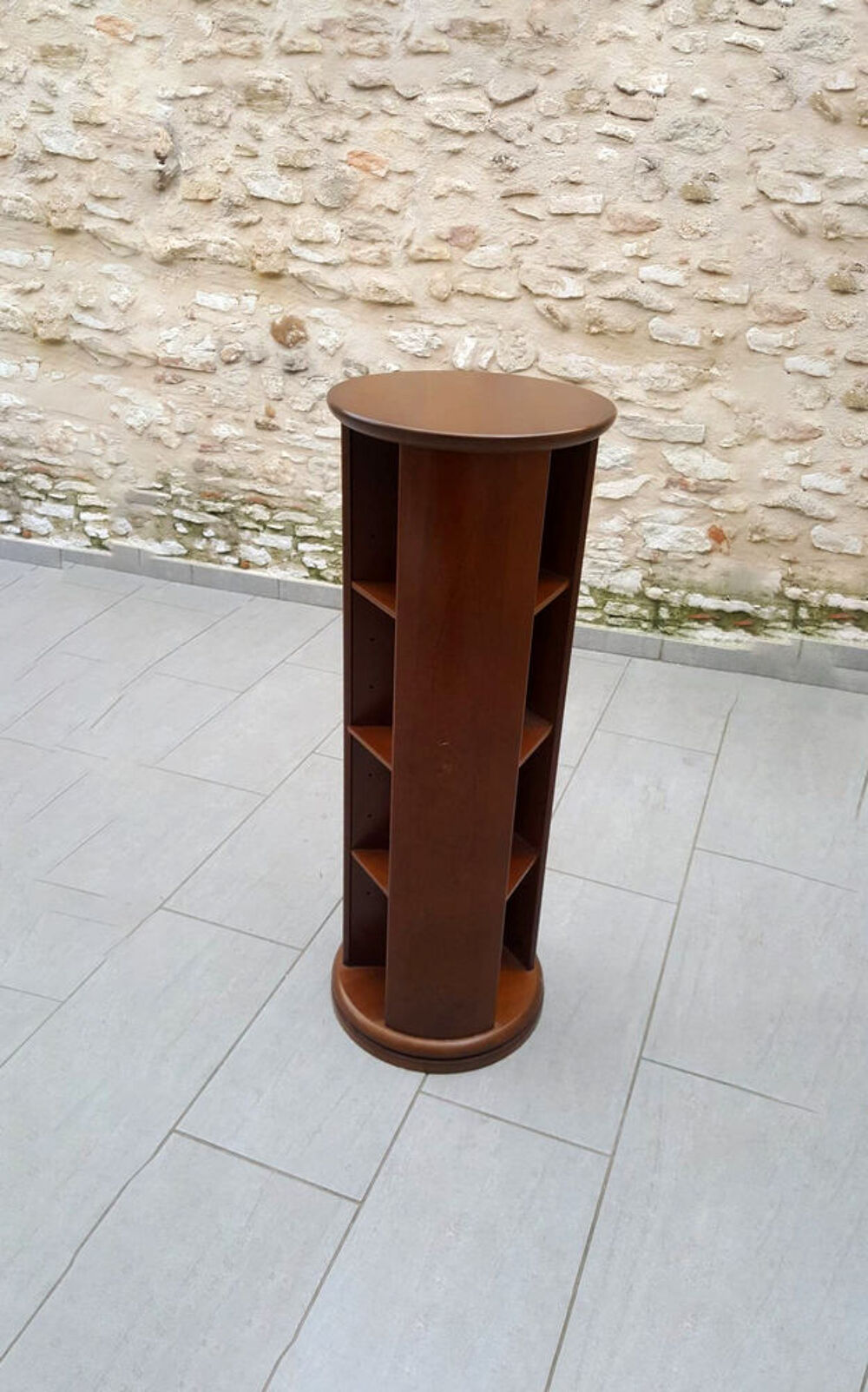 Rangement rotatif bois massif vintage Meubles