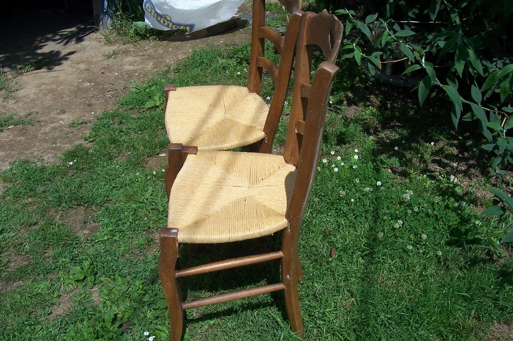 Chaises en paille Cuisine