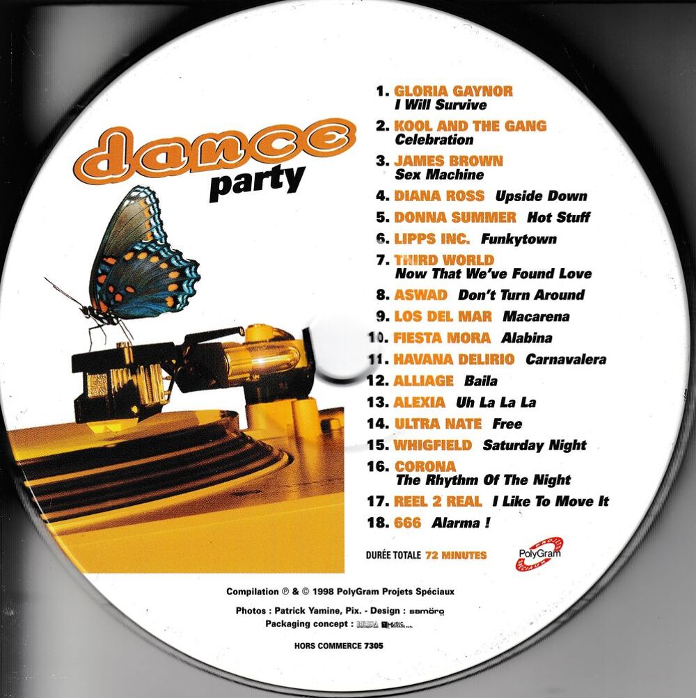 CD Dance Party - Boitier M&eacute;tal CD et vinyles