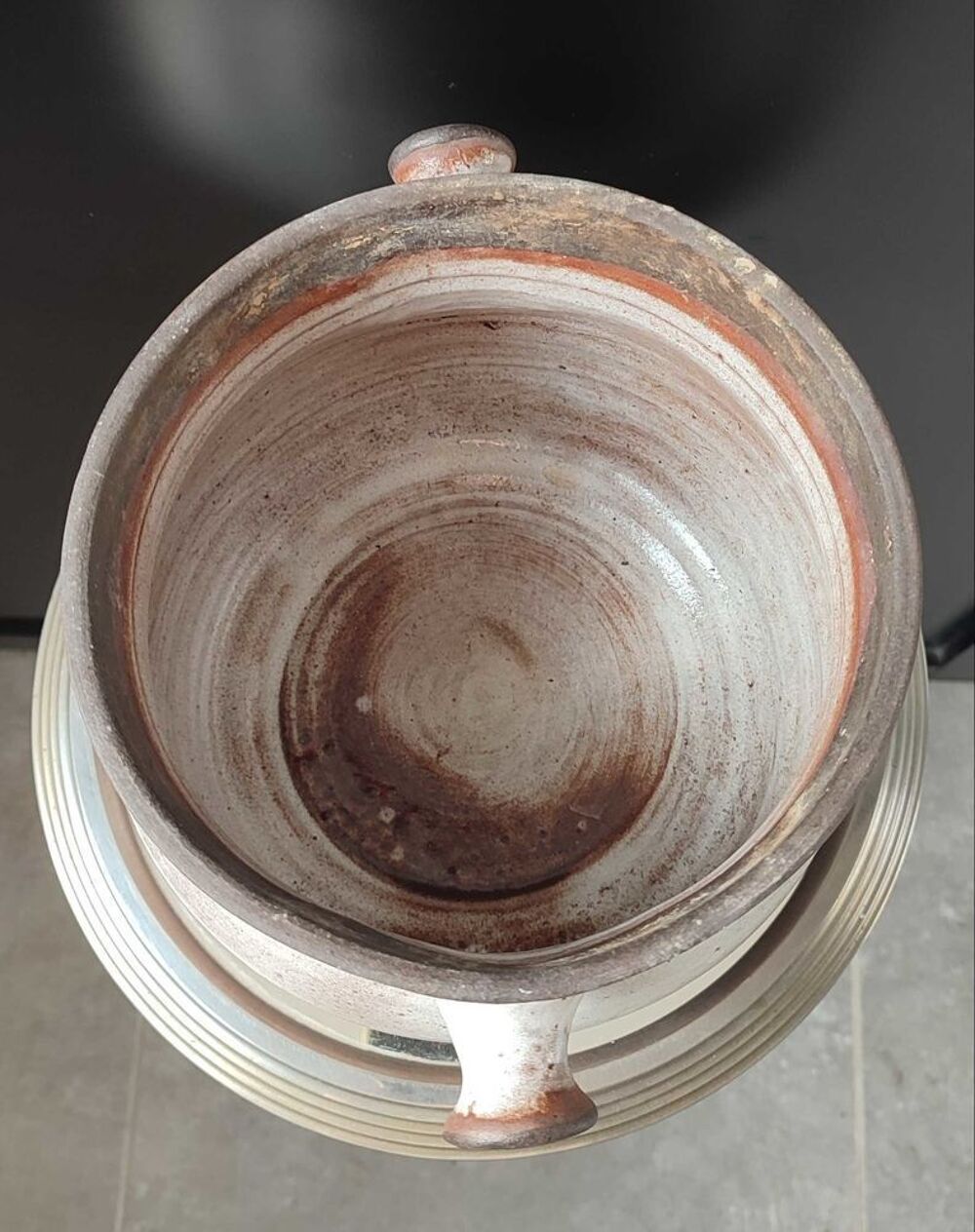 Chaudron soupi&egrave;re en c&eacute;ramique La Hulotte , Ateliers Pierlot 