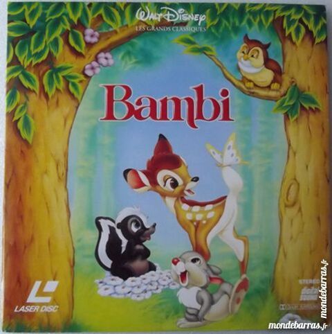 Bambi   Walt disney  laserdisc pour collectionneur 13 Jou-ls-Tours (37)