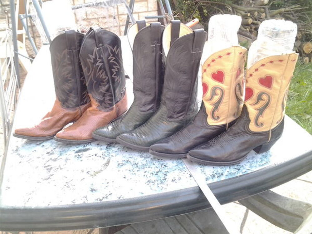 3 paires de Bottes (Justin) Chaussures
