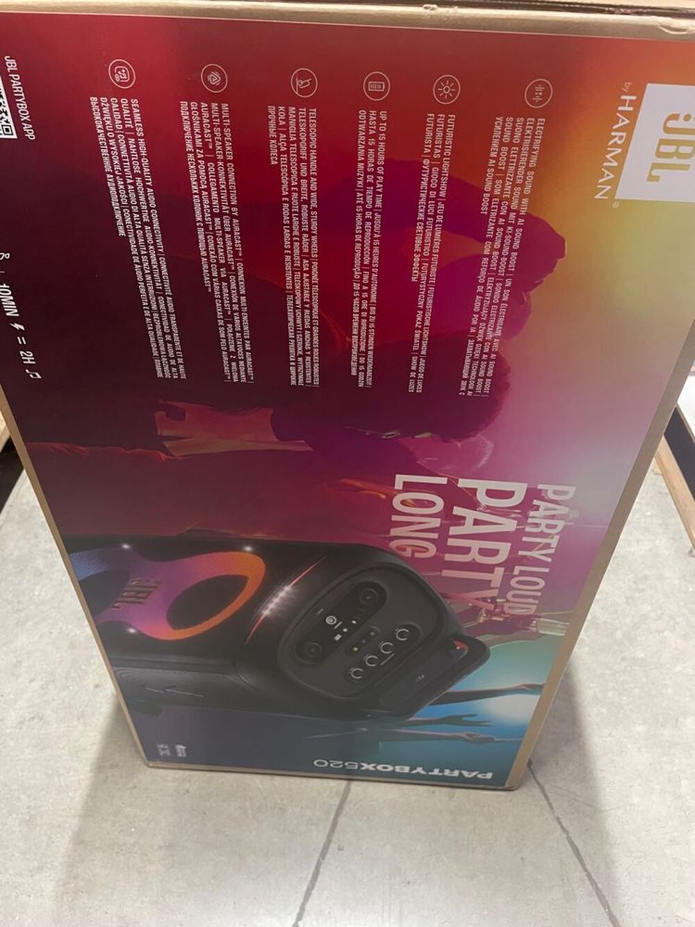 Enceinte JBL Partybox 520 Audio et hifi