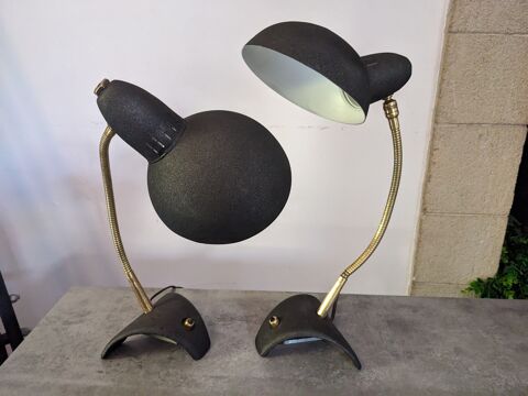 Paire de 2 lampes de bureau articul�es de Jean Boris Lacroix 235 Marseille 13 (13)