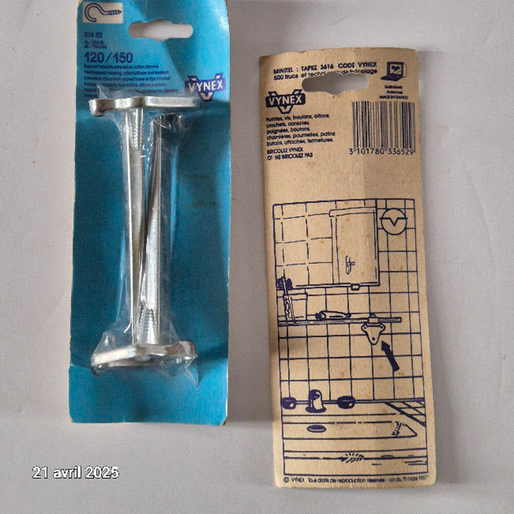 Support de tablettes extensible pour salle de bain ou autre Bricolage