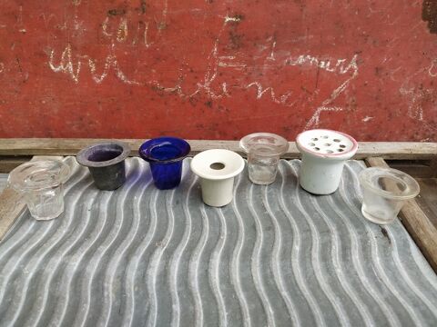 Lot Anciens Encriers de Bureau �cole Scolaire Classe 50 Loches (37)