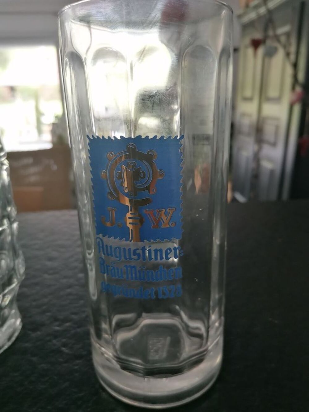 Lot de 8 chopes &agrave; bi&egrave;re allemande de collection 