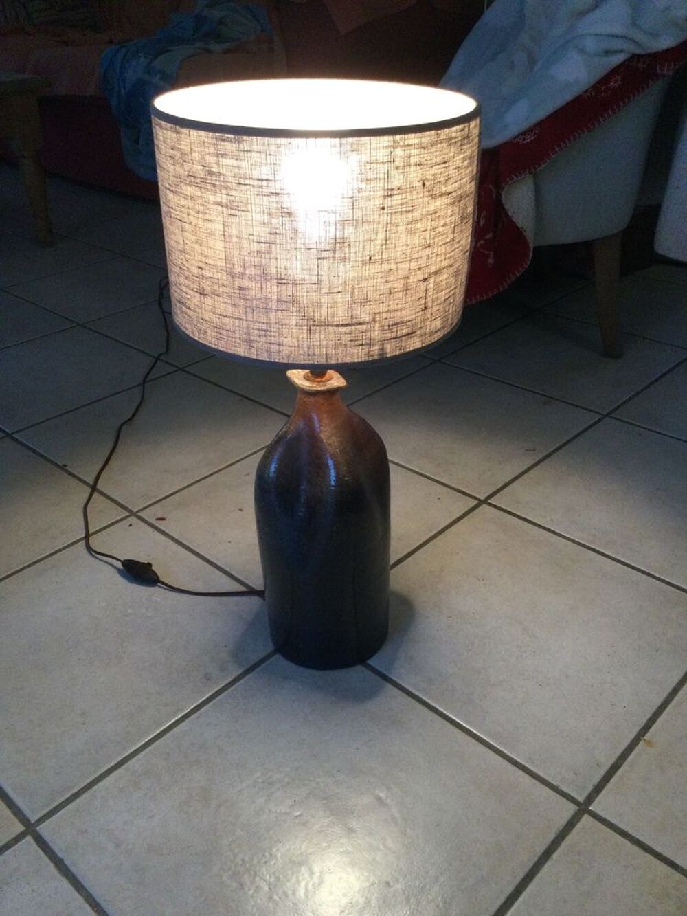 Lampes &agrave; poser vintage en c&eacute;ramique Décoration