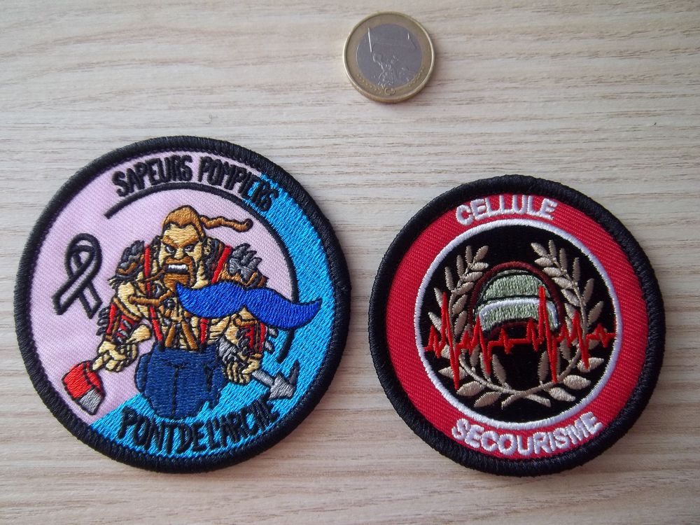 lot &eacute;cussons sapeurs pompiers insignes collection secourisme 