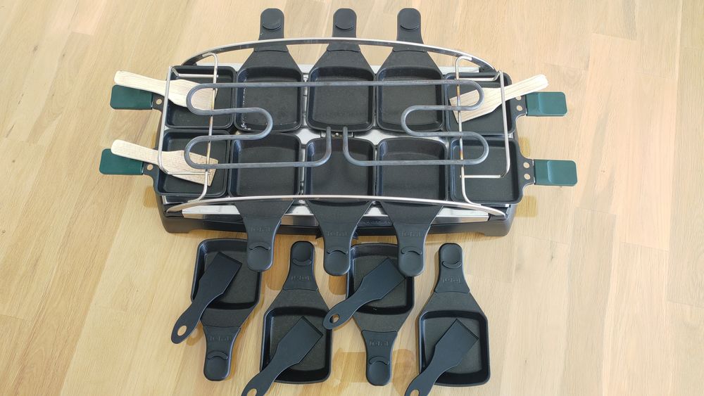 Raclette Pierrade 2-en-1 Tefal Inox &amp; Design Electroménager