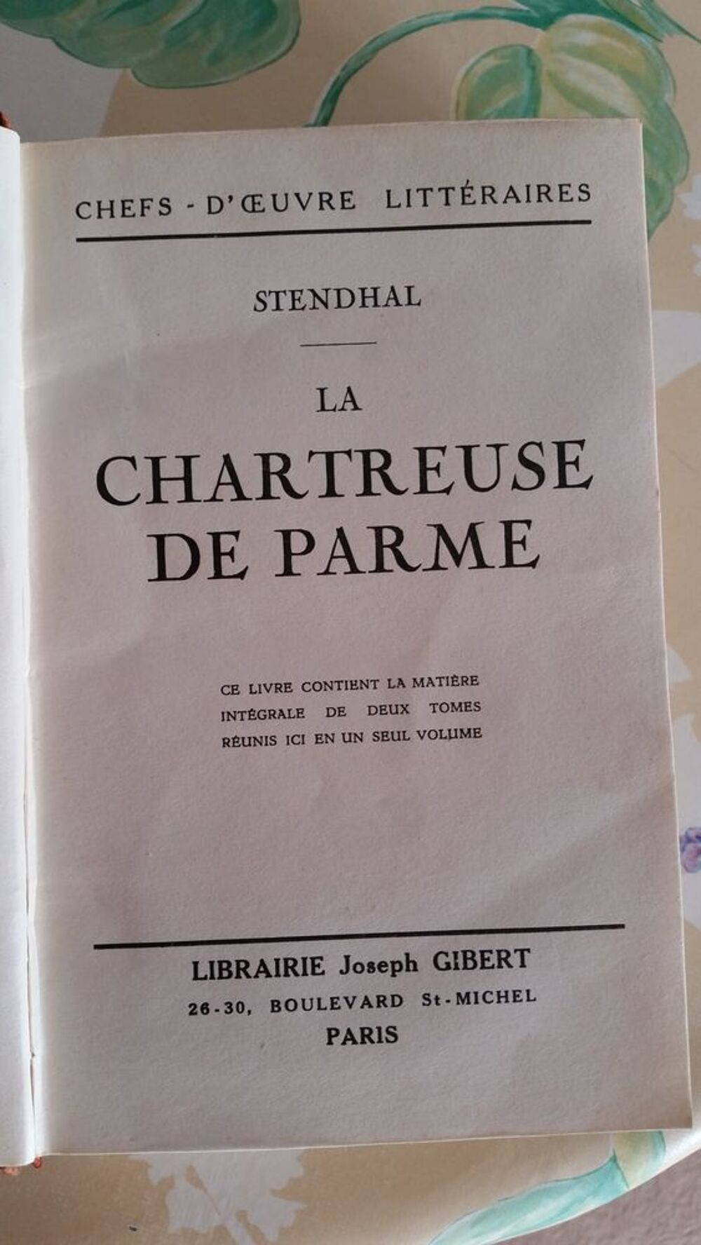 La chartreuse de parme ( stendhal ) Livres et BD
