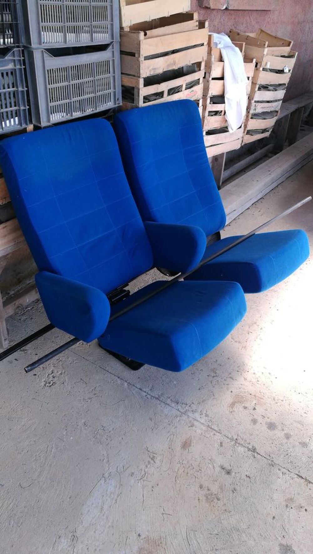 banquette de cin&eacute;ma 2 places vintage Meubles