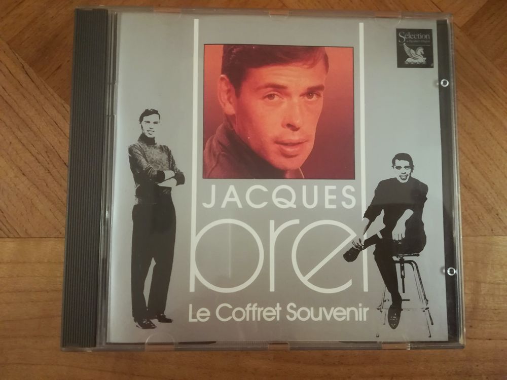 Coffret souvenir Jacques Brel CD et vinyles