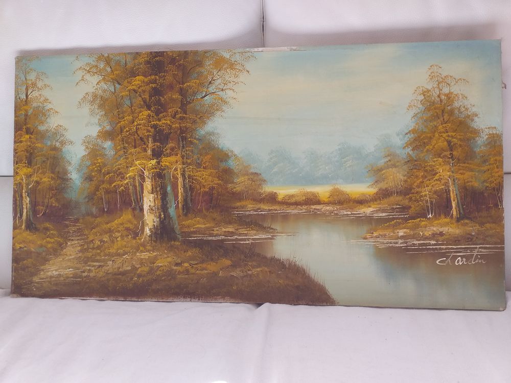 TABLEAU PEINTURE A L'HUILE Décoration