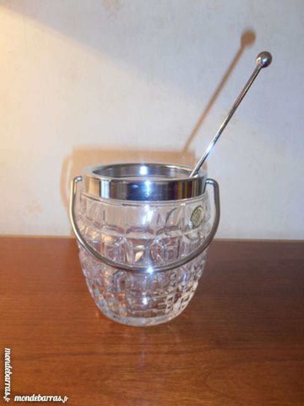 Seau &agrave; glace en cristal + cuill&egrave;re (43) Cuisine