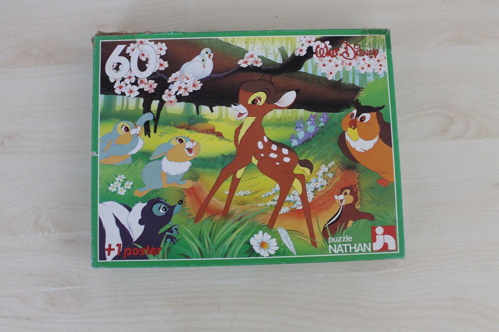 2 puzzles x60P Disney Bambi &amp; ses amis / Picsou Riri Fifi.. Jeux / jouets
