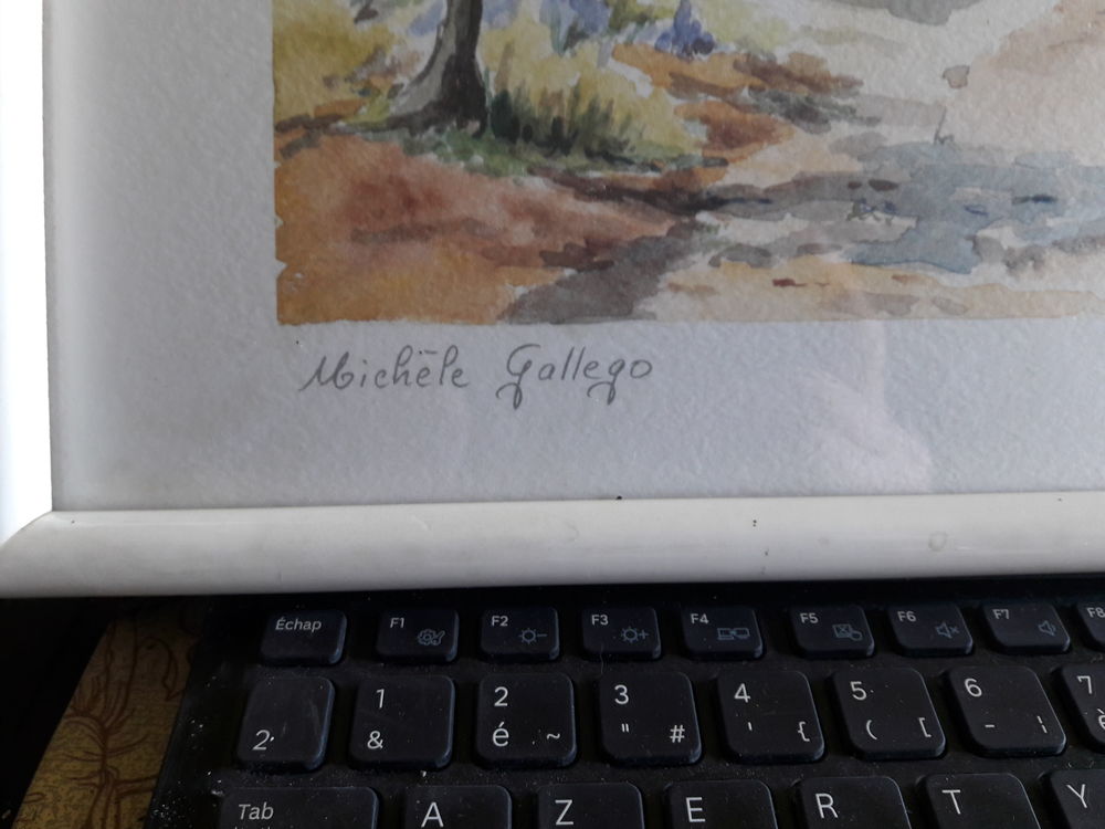 Lithographies ou aquarelles Sign&eacute;e Mich&egrave;le Gallego.93 Décoration