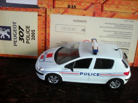 Voiture Peugeot 307 Police 2005 Norev 1/43 14 Marmande (47)