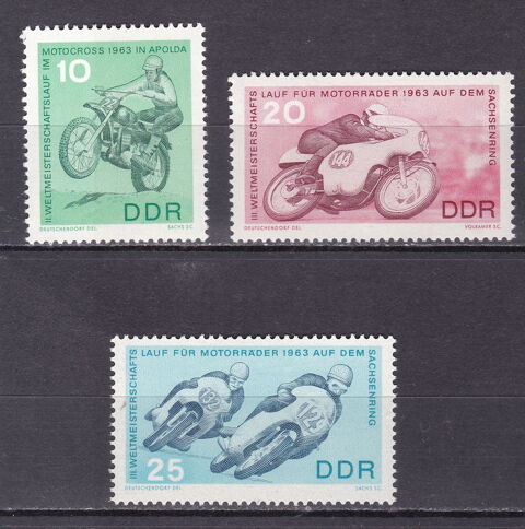 Timbres ALLEMAGNE-RDA-DDR-1963 YT 678 à 680  1 Paris 1 (75)