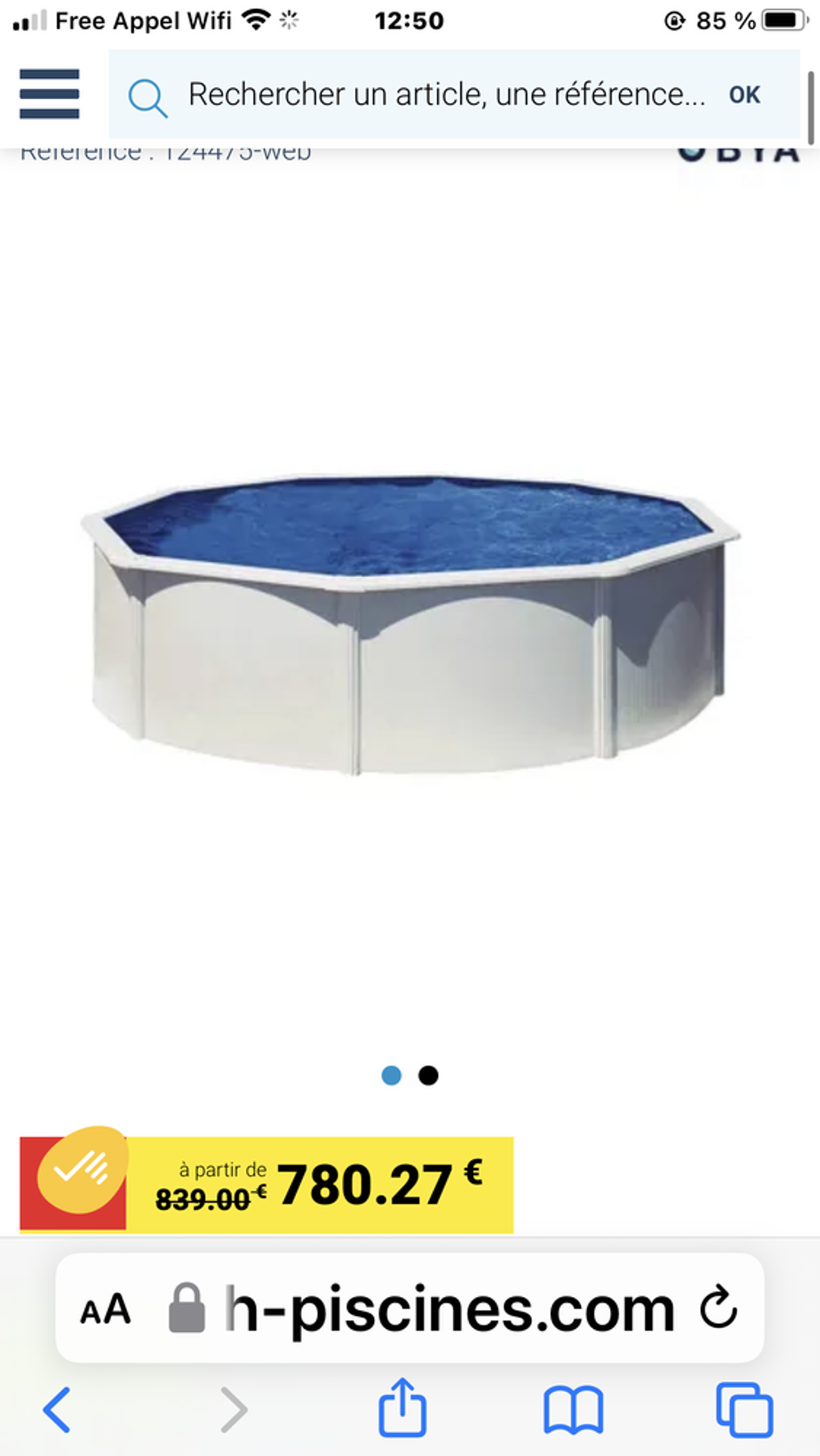 Piscine hors sol acier Jardin