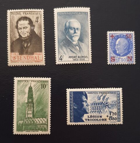 Entre 550 et 567 timbres avec charnires 1 Jou-ls-Tours (37)