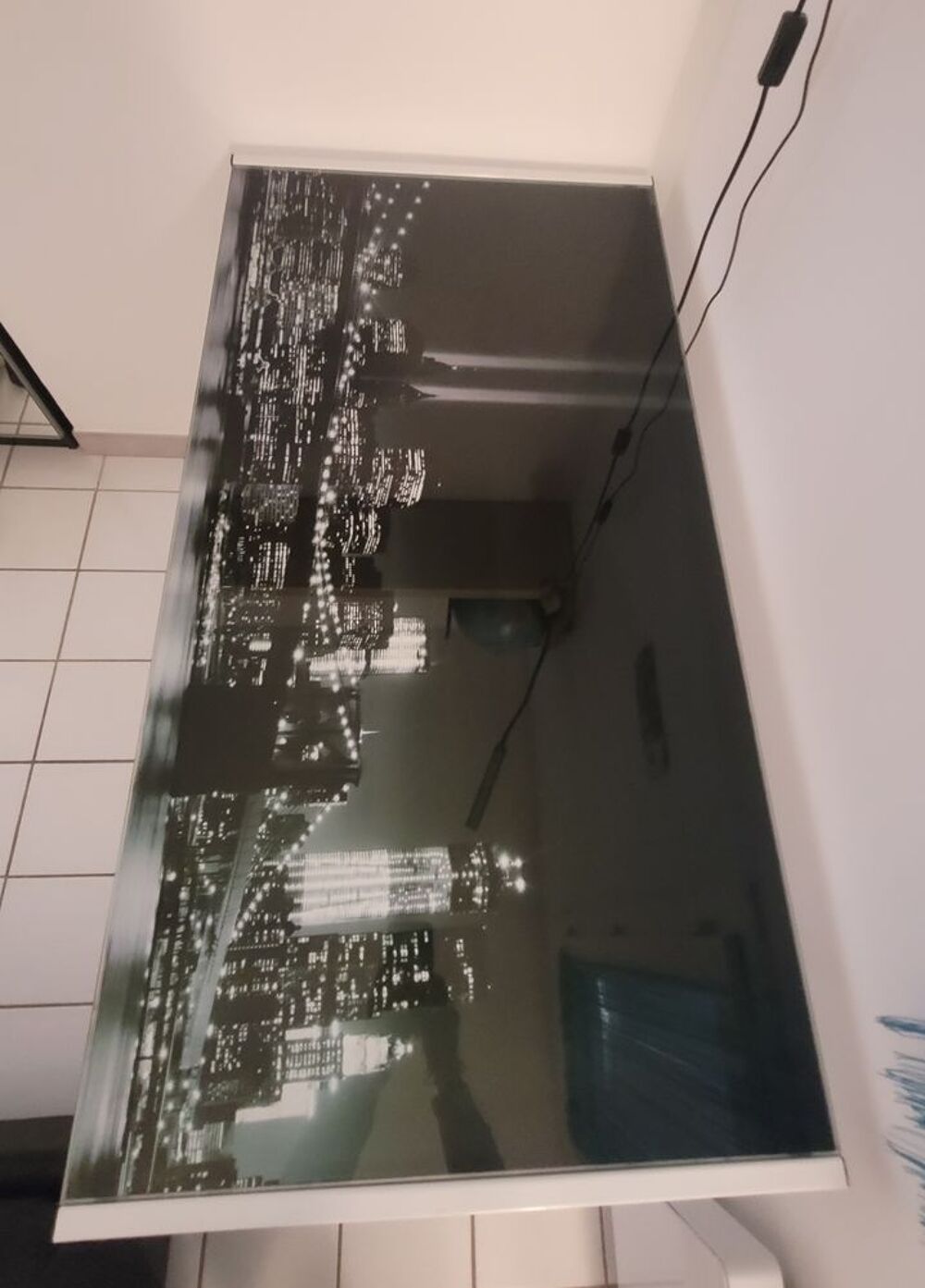 Bureau en verre tremp&eacute; Meubles