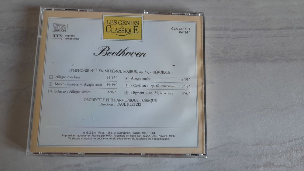 CD BEETHOVEN HERO&Iuml;QUE CD et vinyles