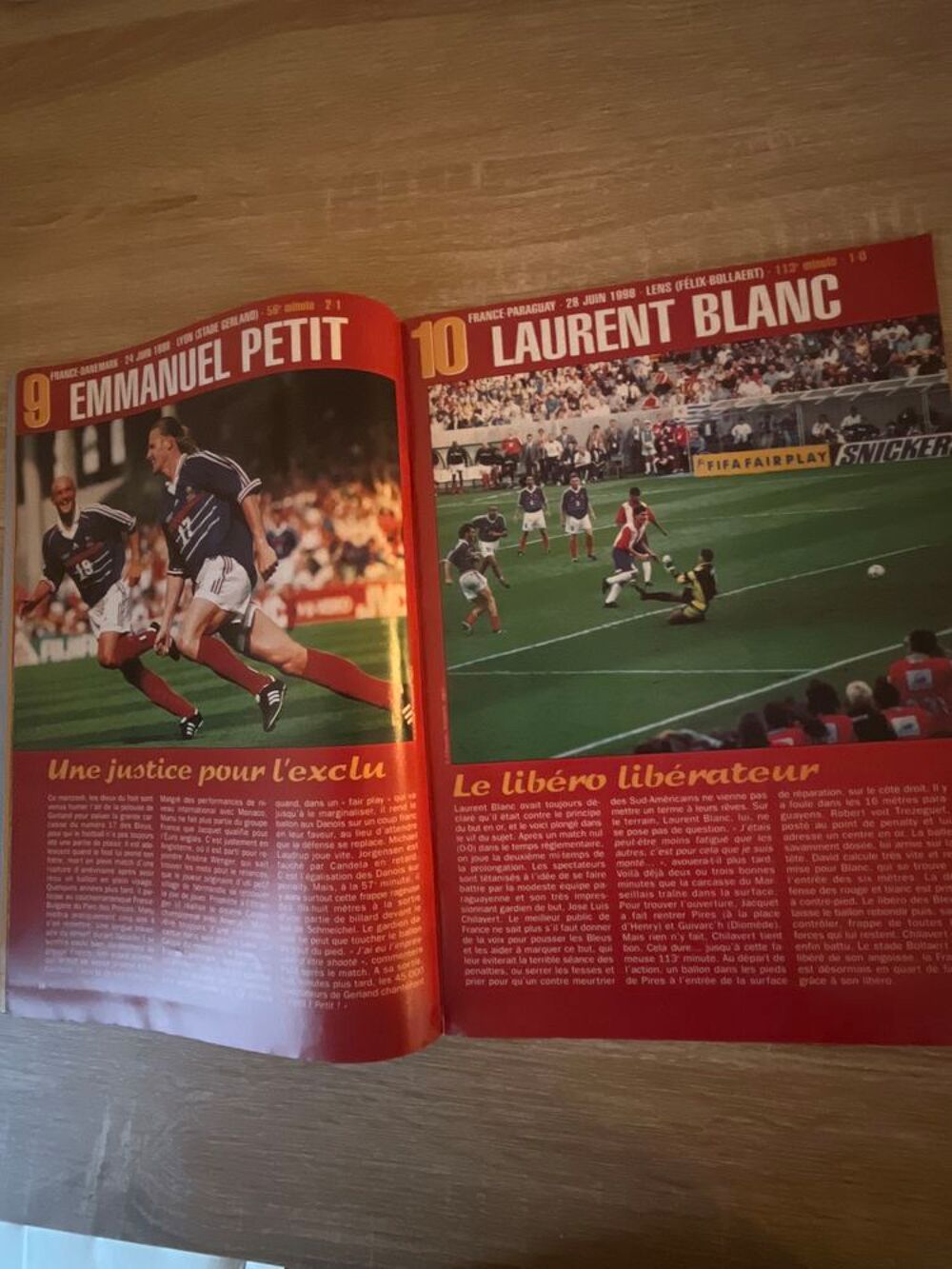 Bleu blanc foot album souvenir CDM 98 