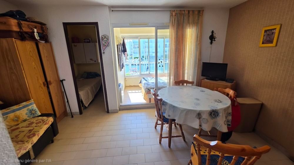 Vente Appartement LE CAP D'AGDE Ile des pêcheurs vue imprenable Studio/Cabine/loggia vitrée avec  parking Le cap d agde