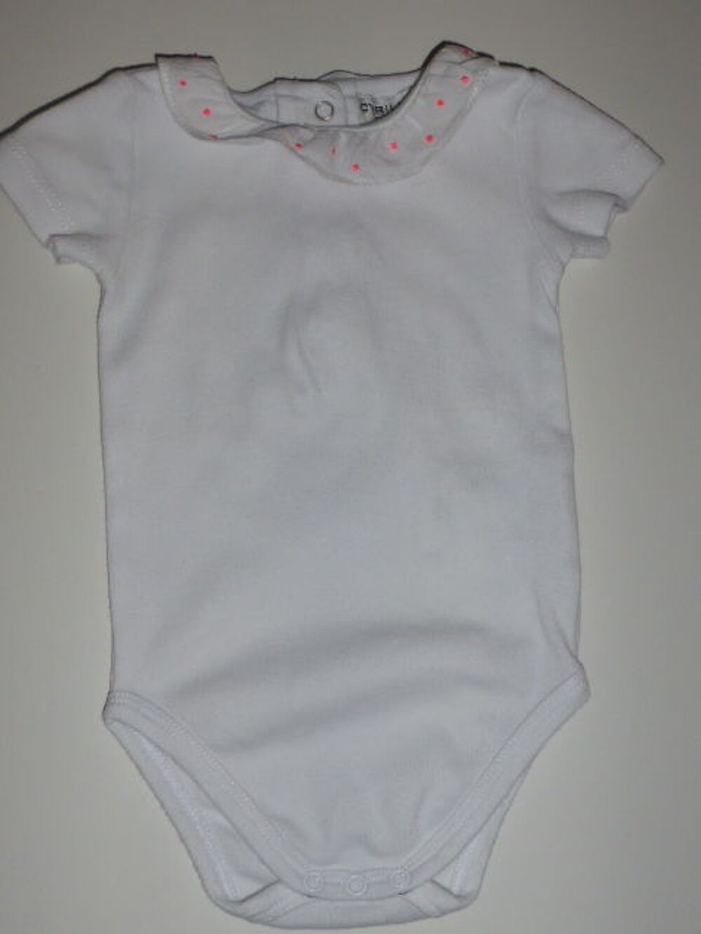 Cyrillus body col brod&eacute; 3 mois Vêtements enfants