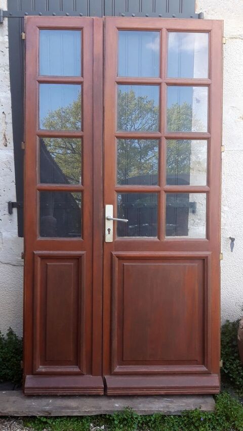 Porte vitre bois exotique simple vitrage pais 90 Magn (79)