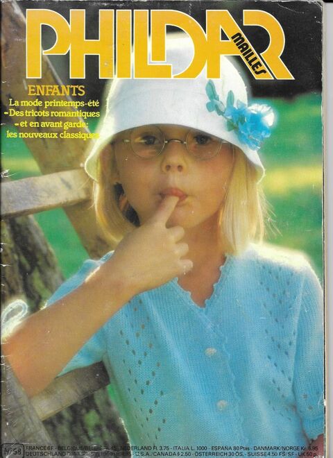 Livre ,Phildar No 58 Mailles Printemps -�t� Enfants 5 Tours (37)
