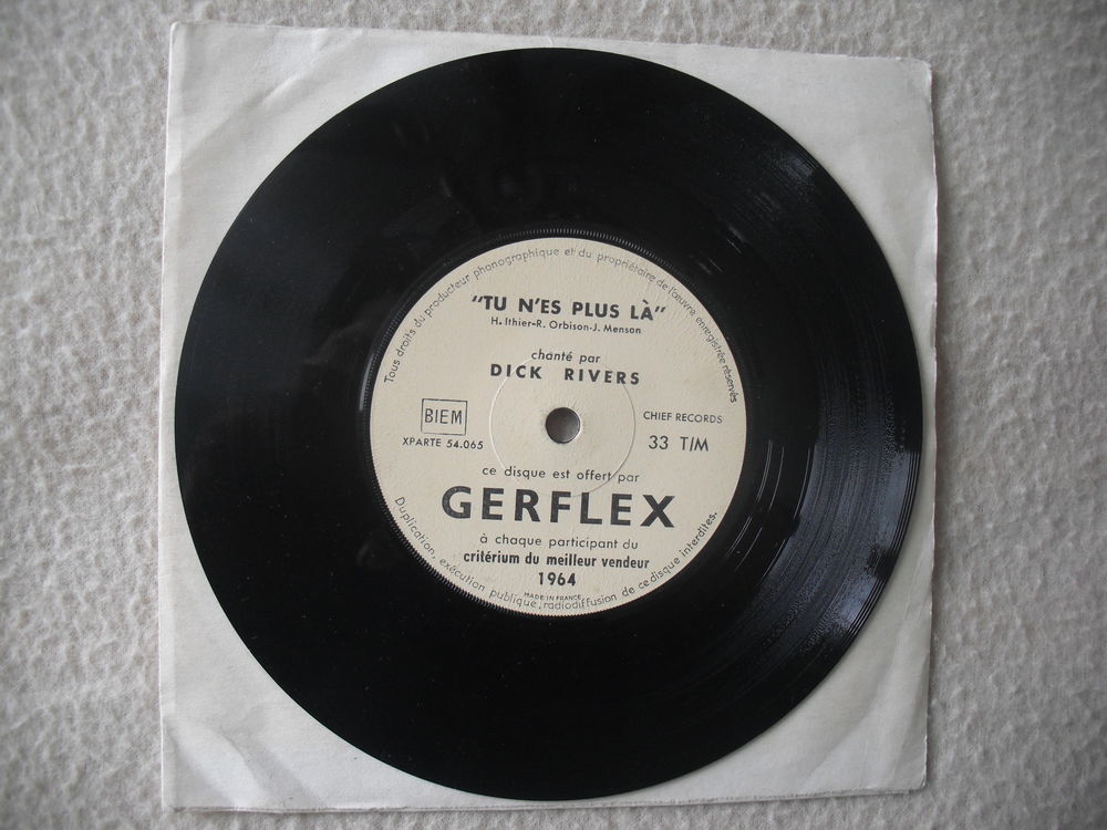 dick rivers tu n'est plus la.GERFLEX CD et vinyles