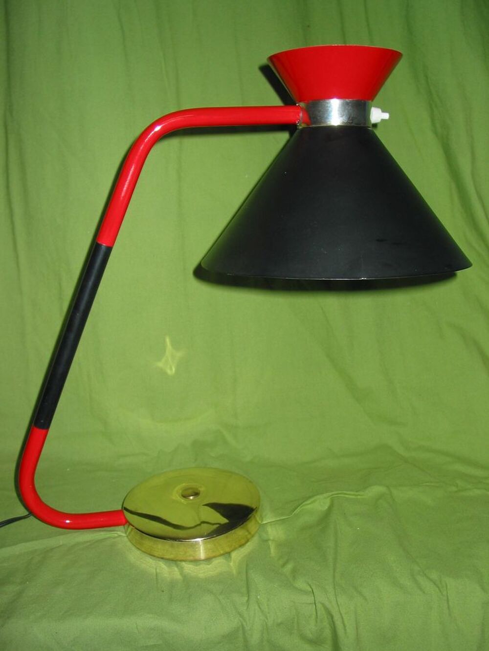 LAMPE JUMO 450 vintage ABAT-JOUR DIABOLO GUARICHE EN 1950 ST Décoration
