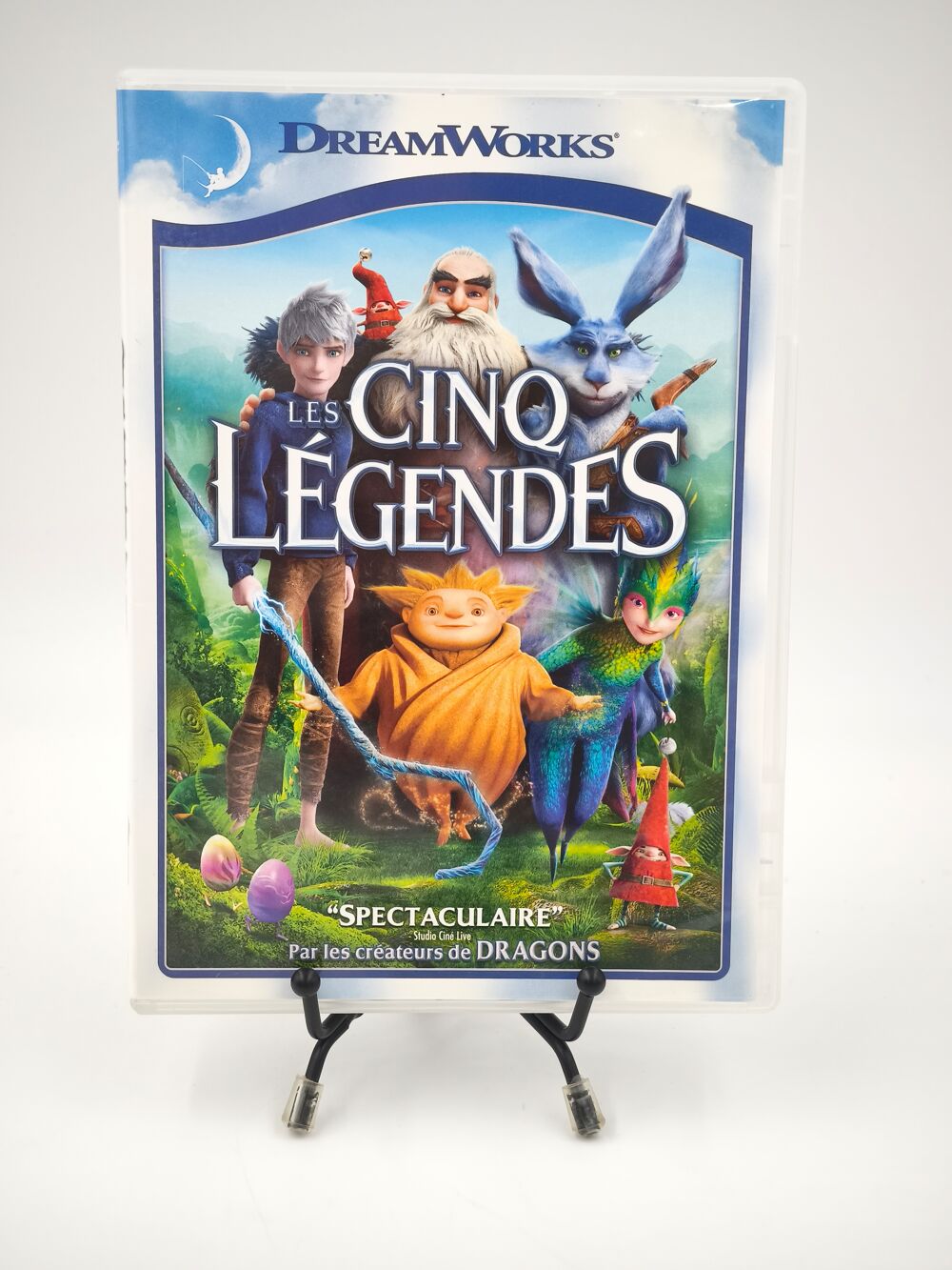 Film DVD DreamWorks : Les Cinq L&eacute;gendes en boite DVD et blu-ray