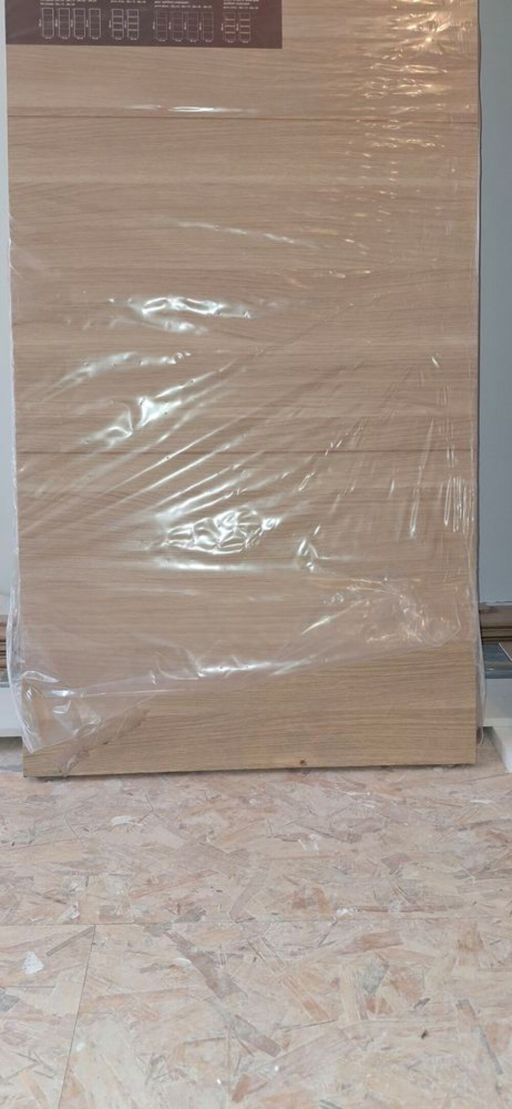 Lot de 2 portes &agrave; galandage Porte coulissante MDF Madrid 2, Bricolage