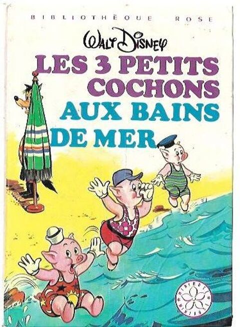 bibliotheque rose - les 3 petits cochons aux bains de mer - 0 Foug�res (35)