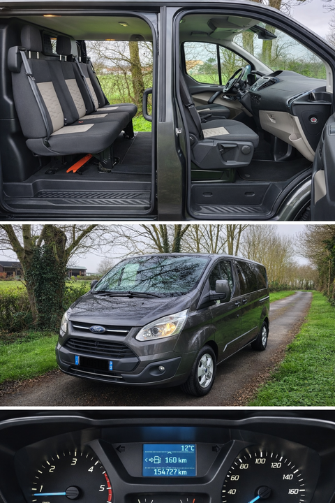 Ford Transit Custom TRANSIT CUSTOM CABINE APPROFONDIE 290 L1H1 2.0 TDCi 105 AMBIENTE 2016 occasion La Jonch&egrave;re 85540