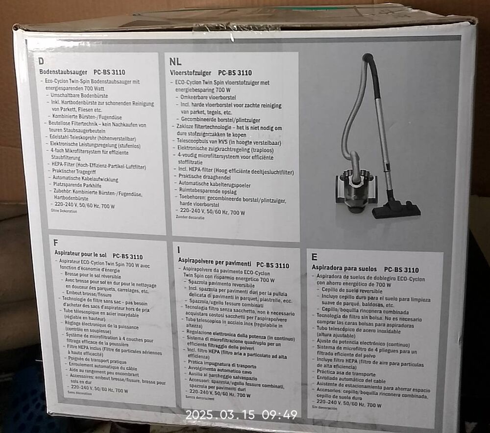 Aspirateur sans sac 35 euros Electroménager