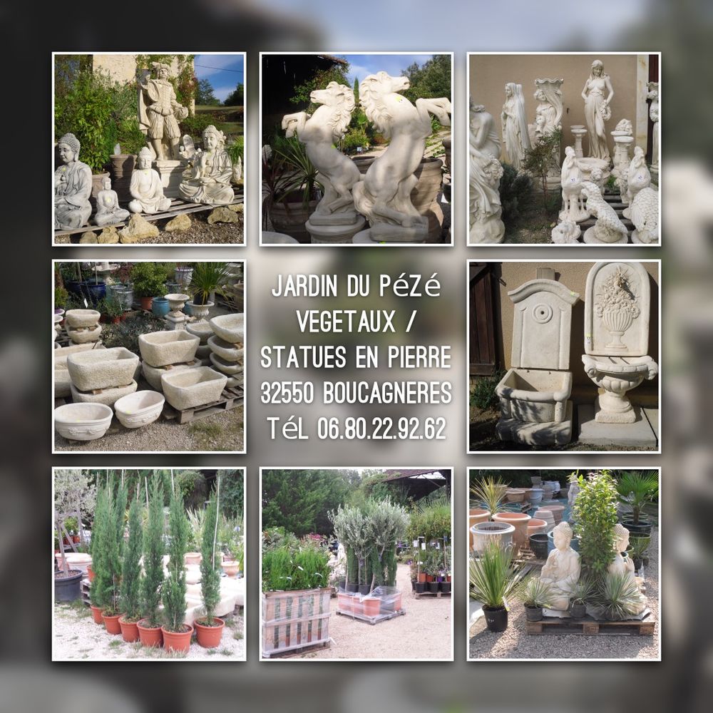 STATUES DE JARDIN / VEGETAUX / POTERIES , FONTAINES Jardin