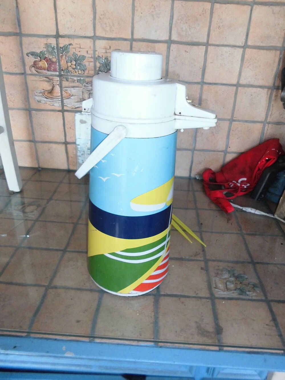 thermos pompe a eau des ann&eacute;es 70/80 