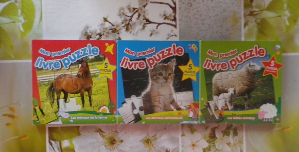 LOT DE 3 MON PREMIER LIVRE PUZZLE Livres et BD